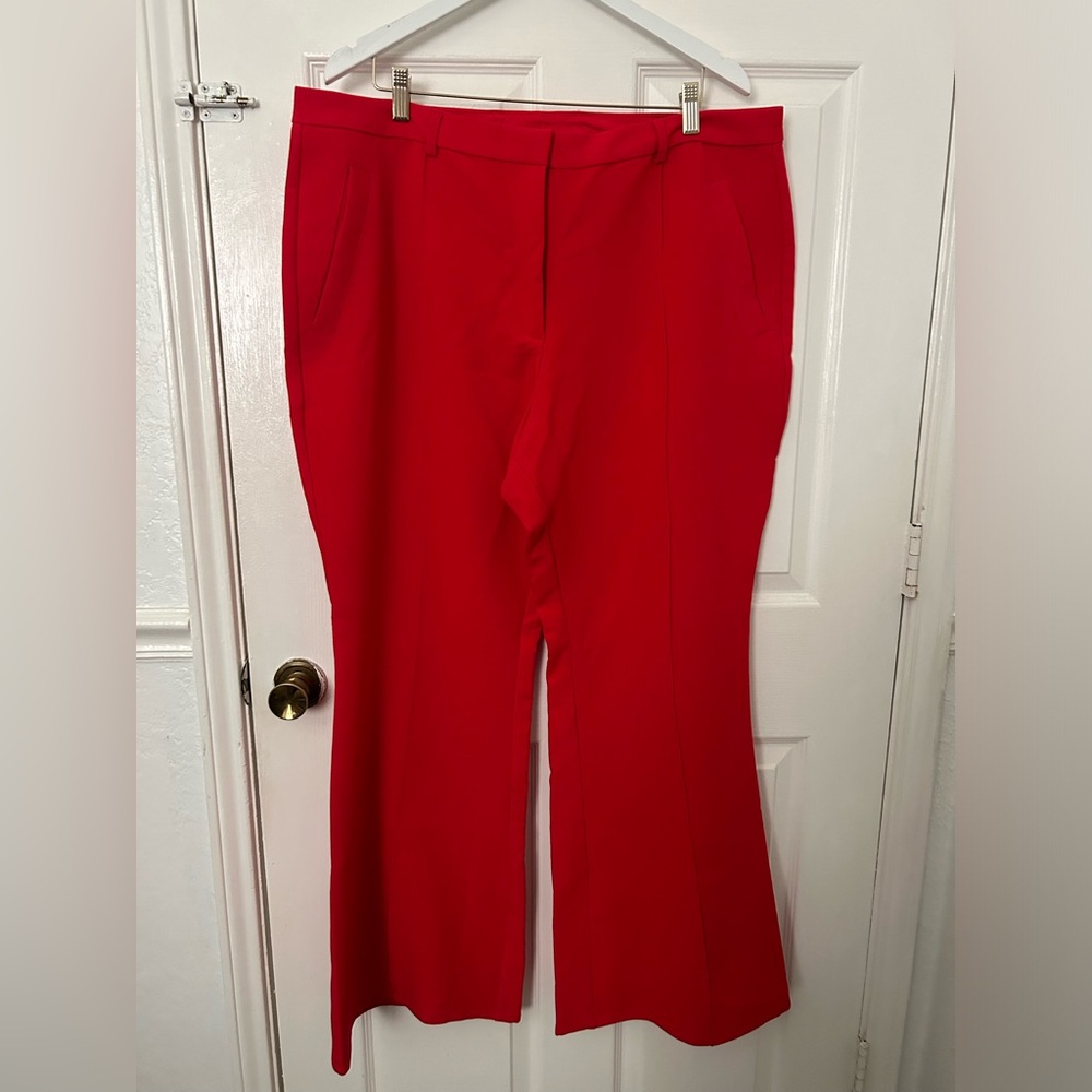 Forever 21 Women's Red Boot Cut Dress Pants